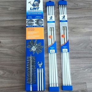 Lint Wizard Dryer Vent Cleaning Kit With 2 8ft Extension Packs